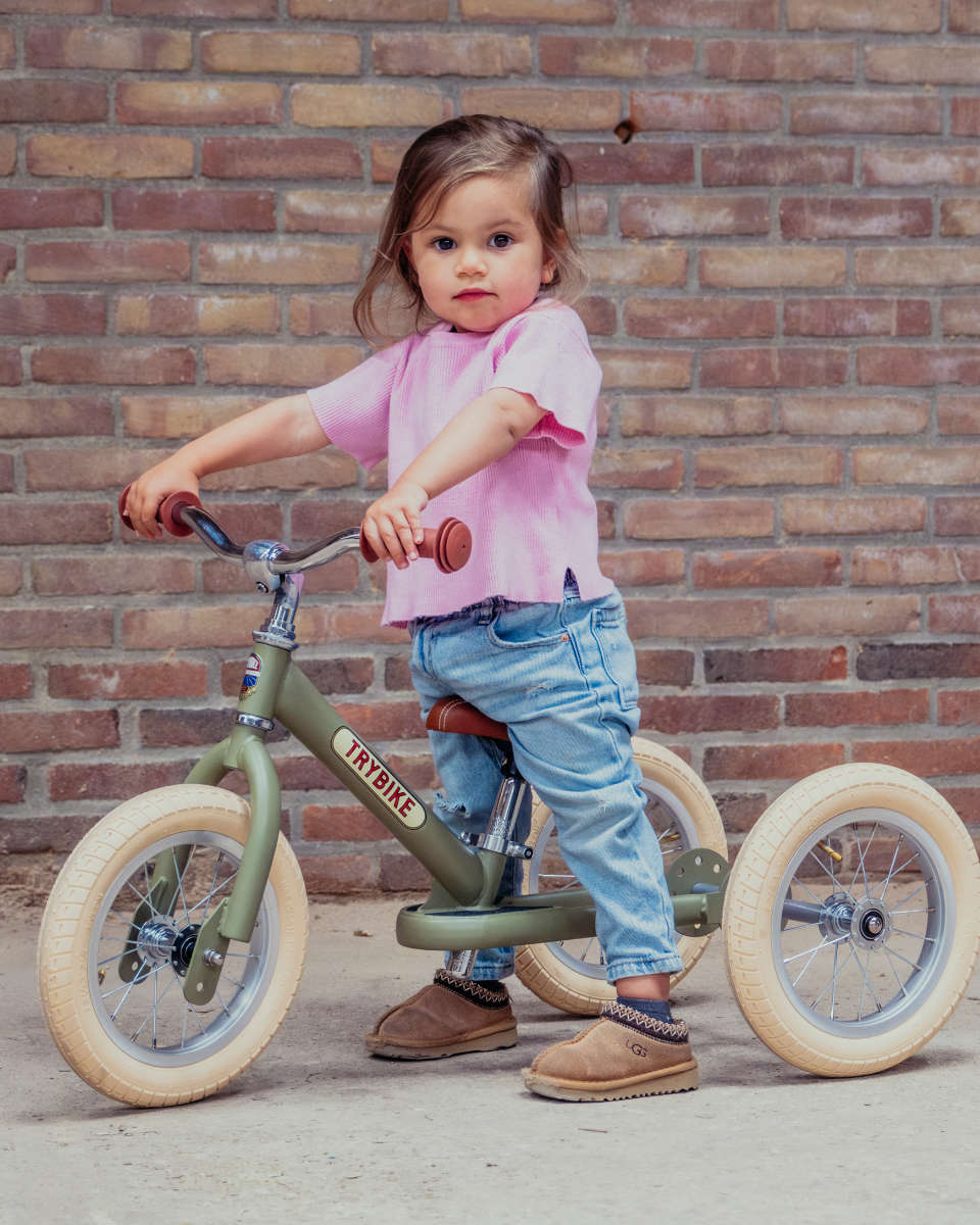 Trybike Steel Trike Kit Vintage edition White
