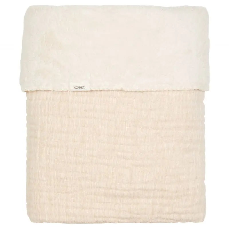 Koeka Wiegdeken Teddy Rivoli 100x150cm - Warm White
