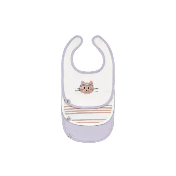 Newborn Bib Lässig Tiny Team Cat Newborn Slab - 3 Stuks - Groen (kopie)