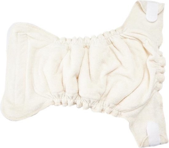 Happy Bear Bamboe One Size luier | Tweedelige wasbare luier | 4kg t/m 15kg | Superslanke pasvorm | Handige klittenbandsluiting