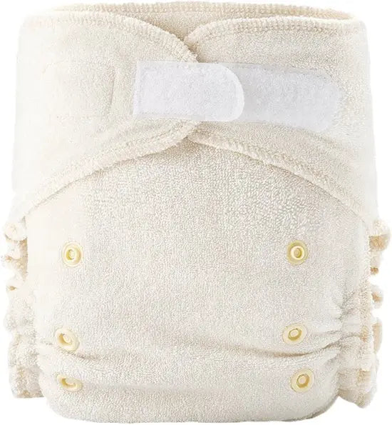 Happy Bear Bamboe One Size luier | Tweedelige wasbare luier | 4kg t/m 15kg | Superslanke pasvorm | Handige klittenbandsluiting