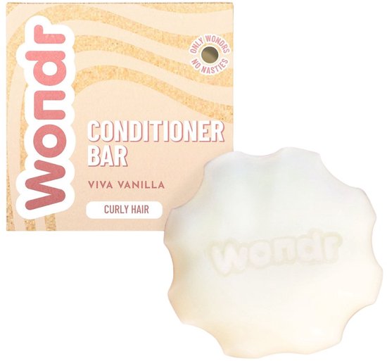 Wondr Conditioner Bar - Viva Vanilla - Krullend haar - Intensieve Verzorging - 55g