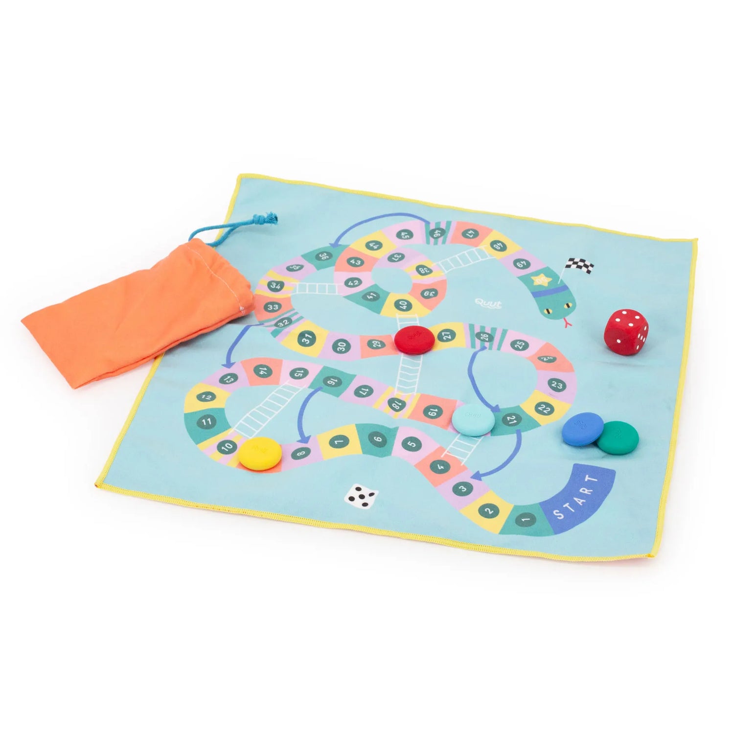 QUUT 2-in-1 Zand En Waterproof Spel - Ganzenbord/Slangen & Ladders