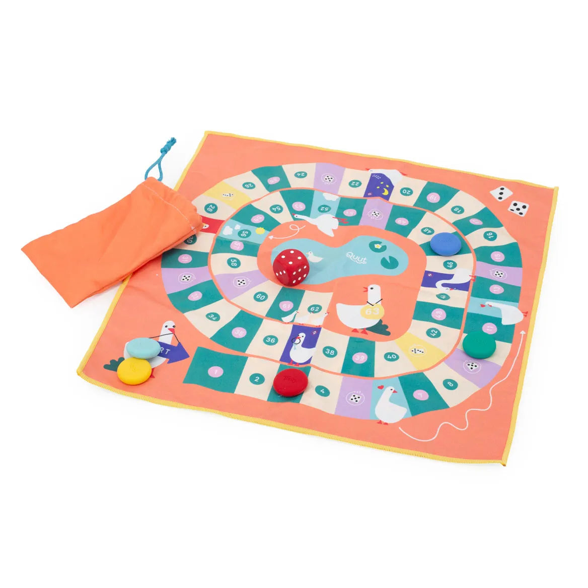 QUUT 2-in-1 Zand En Waterproof Spel - Ganzenbord/Slangen & Ladders