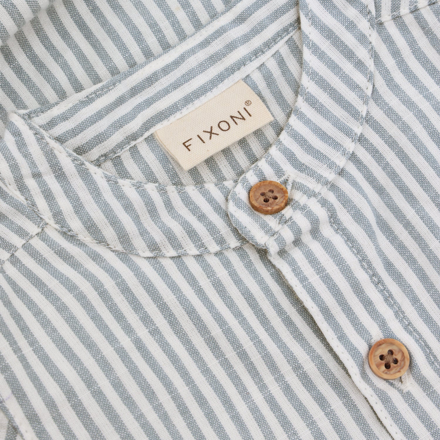 Fixoni Body Shirt Geweven Blauw - Mountain Spring