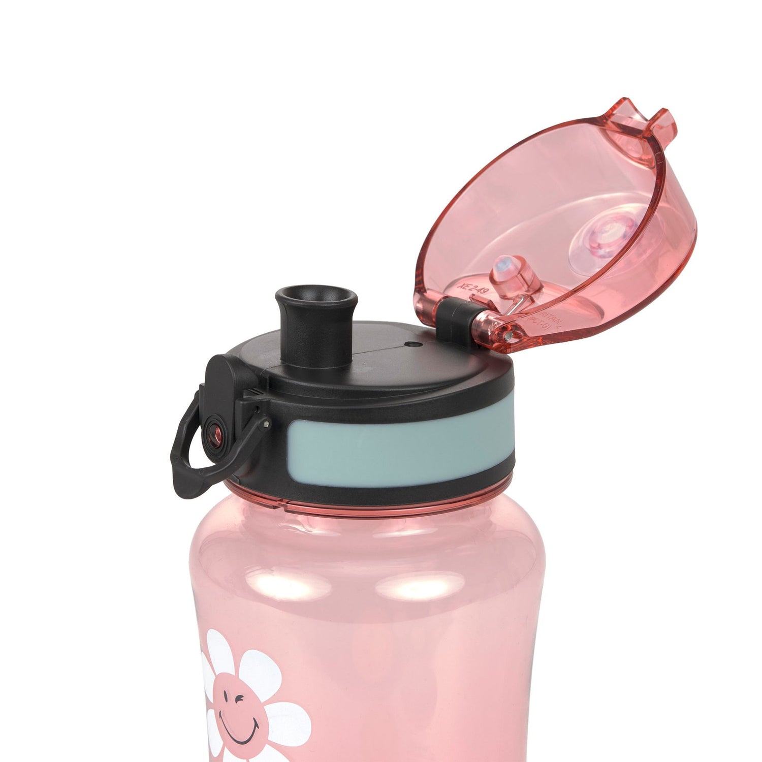 Lässig Drinkfles Smiley World 420 ml - Pink