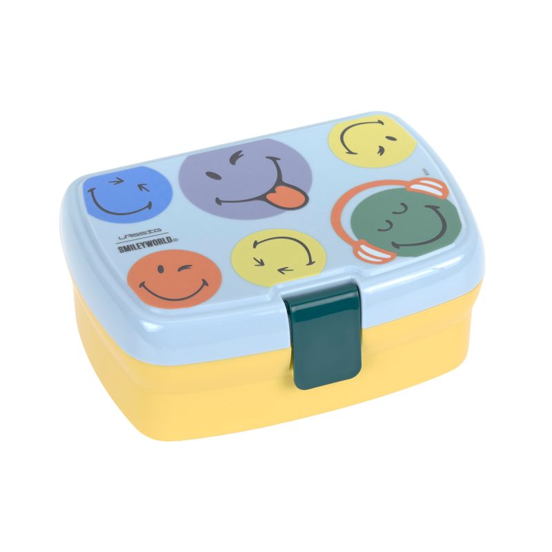 Lässig Lunchbox Smiley World  - Blue