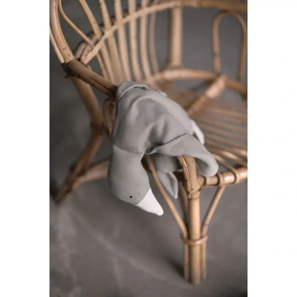 Saga Knuffeldoekje Gans - Silver Grey