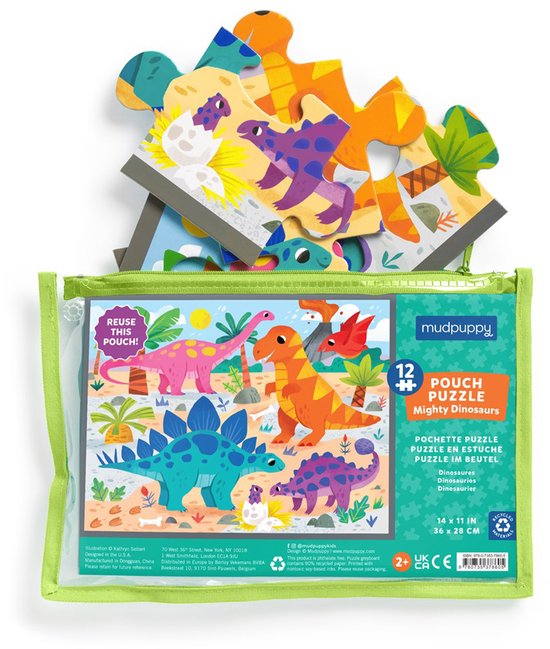 Mudpuppy Puzzel - Mighty Dinosaurs