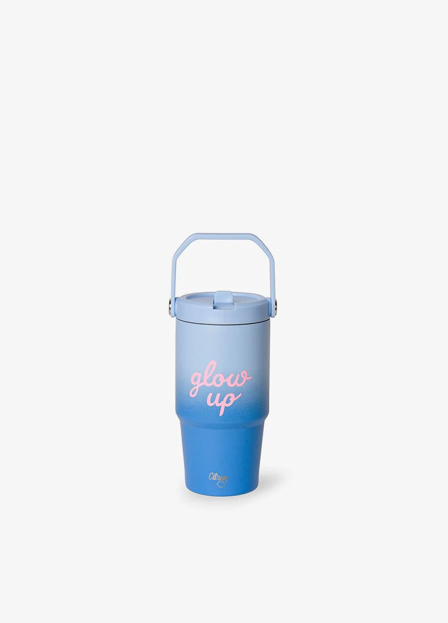 Citron Geïsoleerde Drinkbeker 600ml - Blauw Glow Up