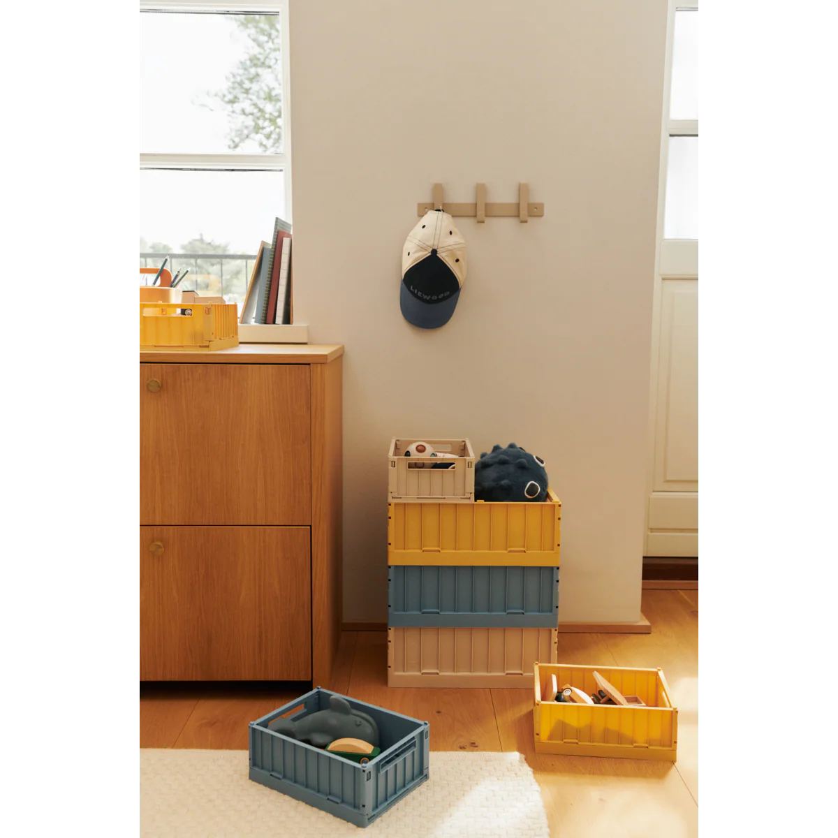 Liewood Weston Small Storage Box 2Pack - Lemon Yellow