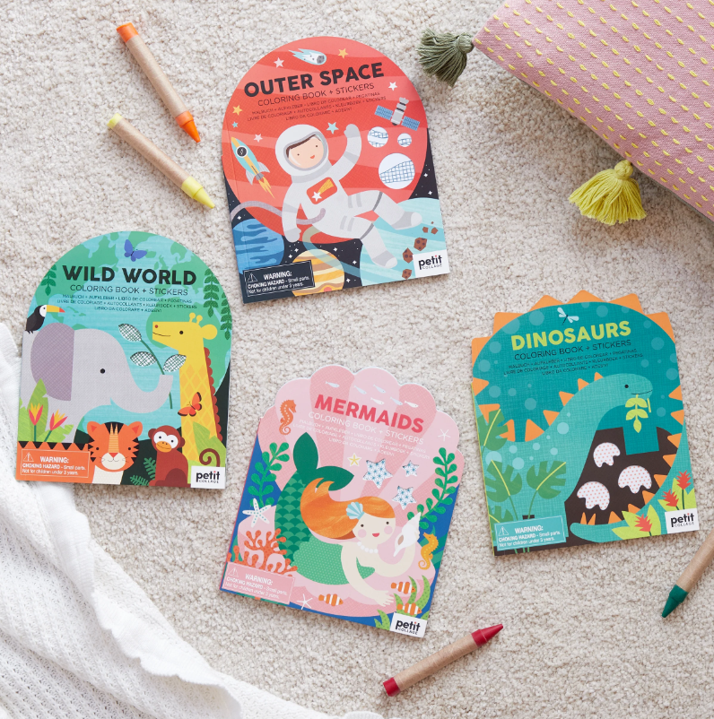 Petit Collage Kleurboek Met Stickers - Mermaids