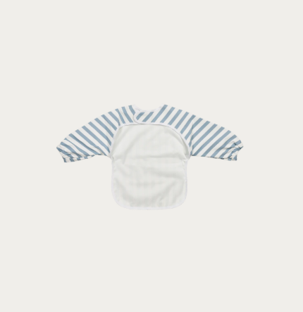 Meyco Mouwslab - Fat Stripe Jeans Blue