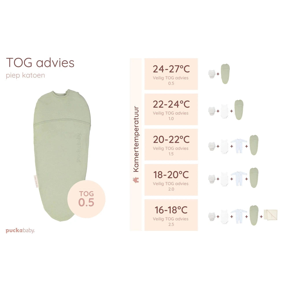 Puckababy Piep 44-62cm | 2,5 - 5,5 kg All Seasons - Pure