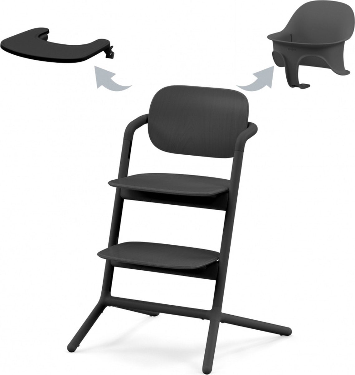 Cybex Lemo 3-in-1 Meegroei Eetstoel - Black
