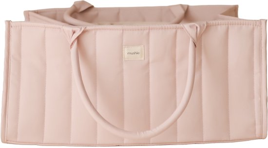 Mushie Diaper Caddy/Organiser - Blush