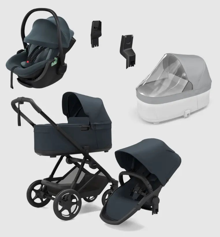 Thule Charm 2 in 1 Kinderwagen BUNDEL - Darkest Blue