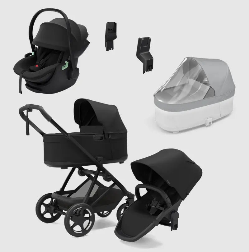 Thule Charm 2 in 1 Kinderwagen BUNDEL - Black