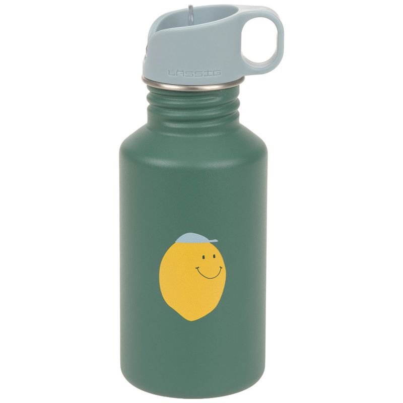 Lässig Drinkfles RVS Happy Fruits (500 ml) - Lemon