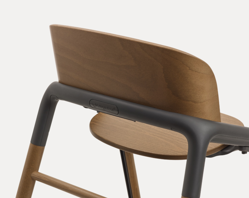 Bugaboo Girafe Stoel - Wood Grey