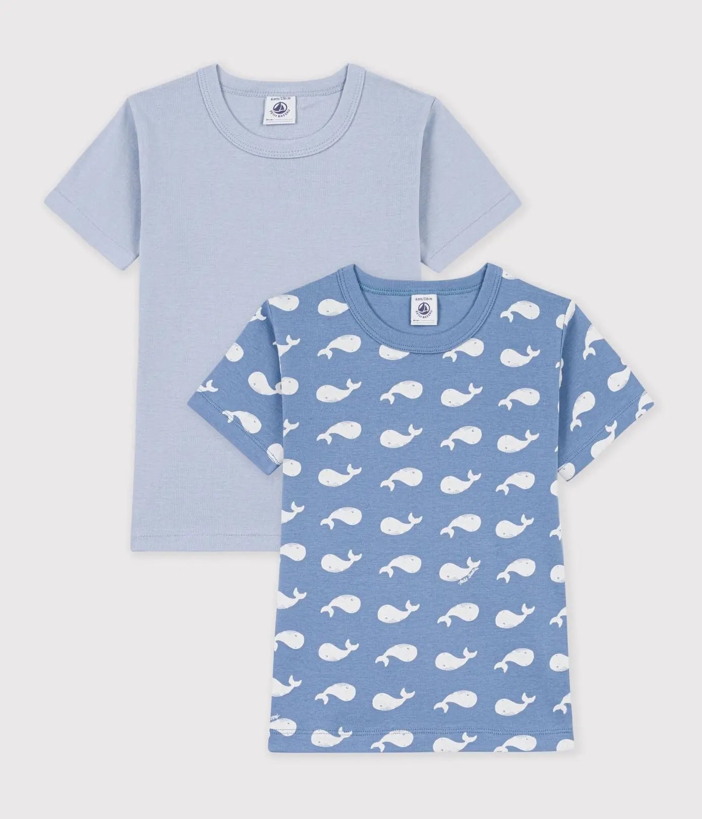 Petit Bateau 2 T-Shirts Korte Mouwen - Multicolor