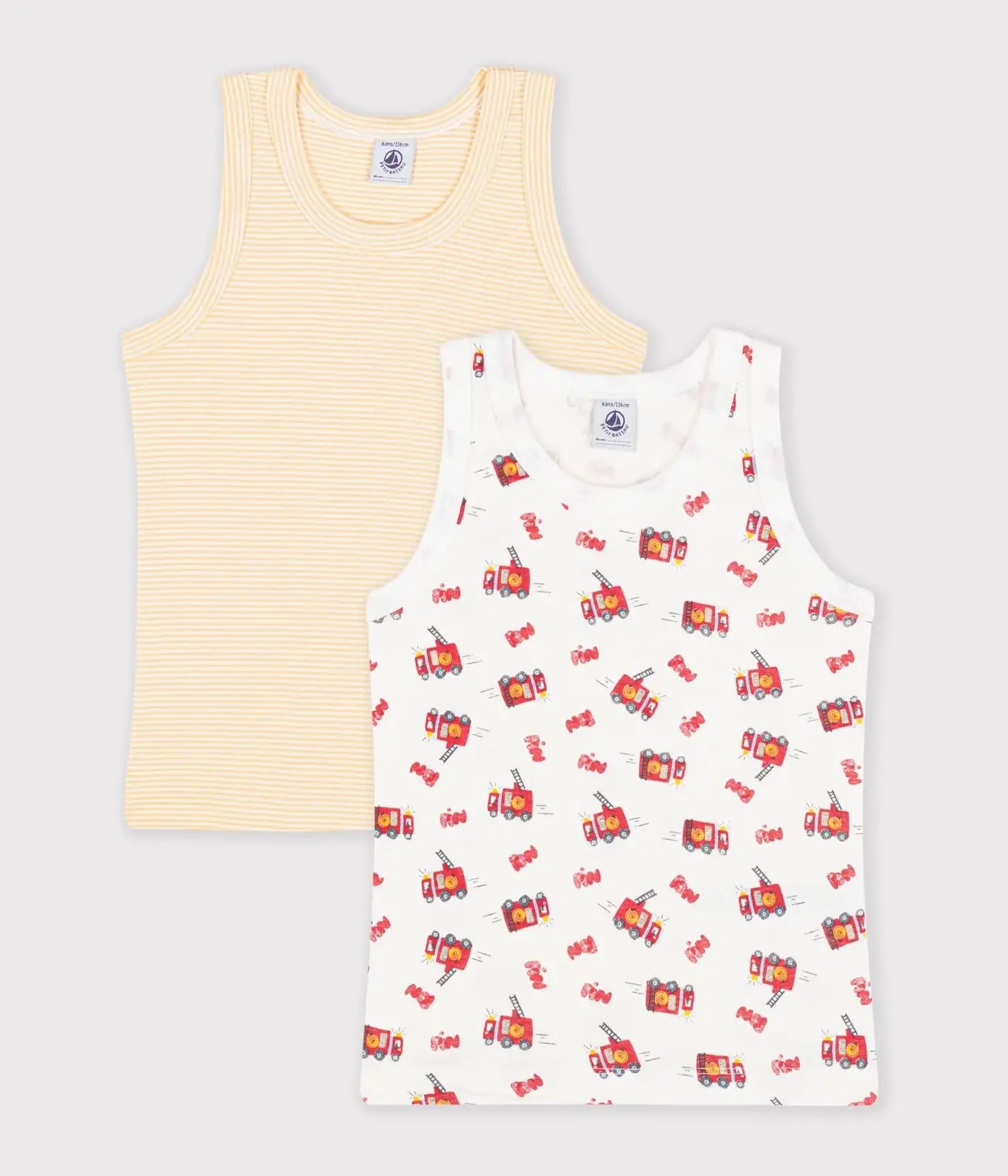 Petit Bateau 2 Hemdjes - Multicolor