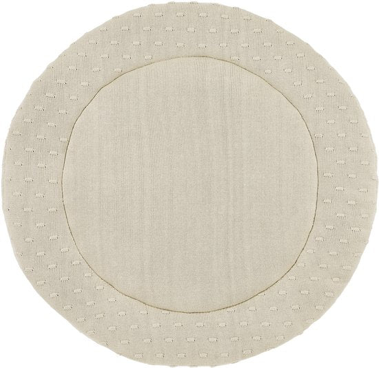 Meyco Baby Knots Boxkleed Rond ⌀95cm - Soft Sand