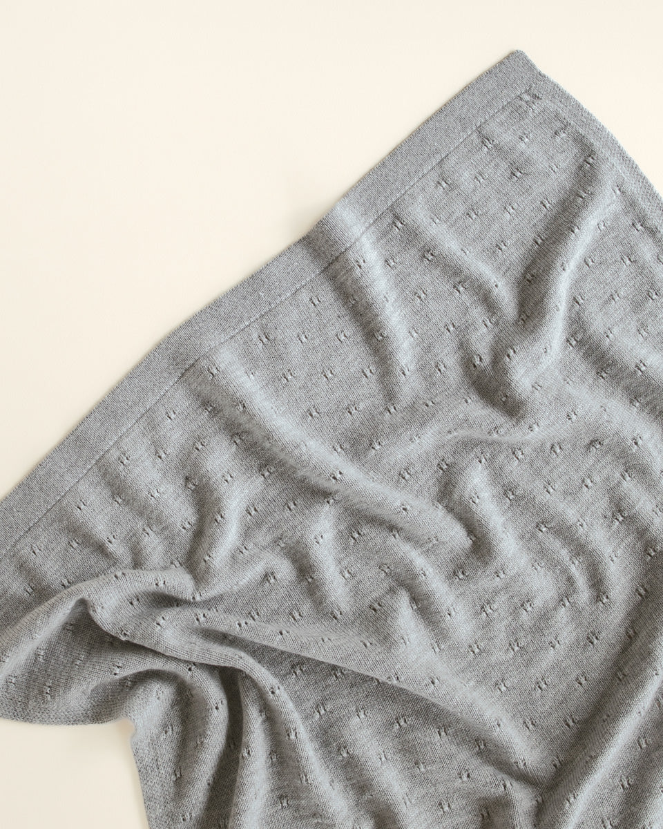 Hvid Blanket Bibi - Grey