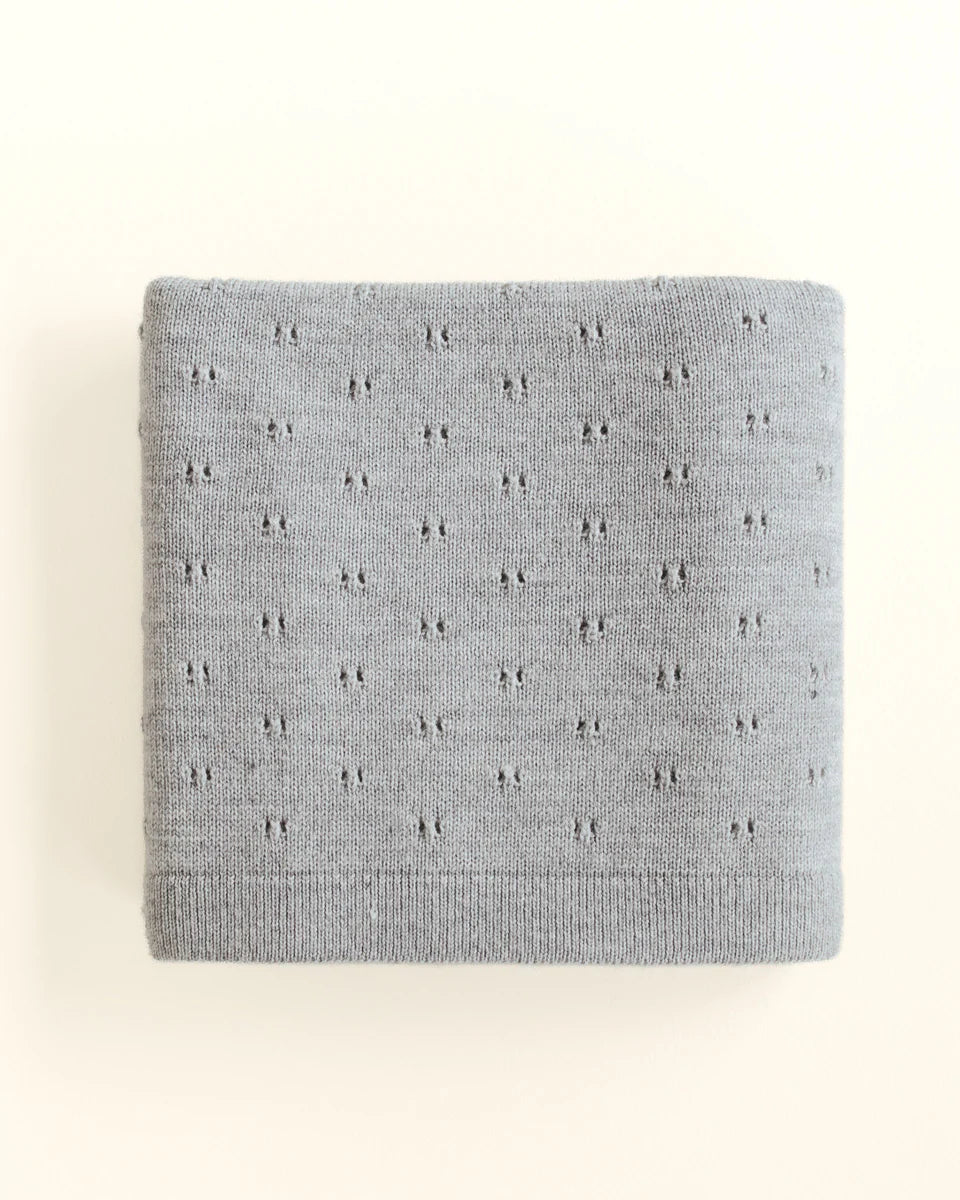 Hvid Blanket Bibi - Grey