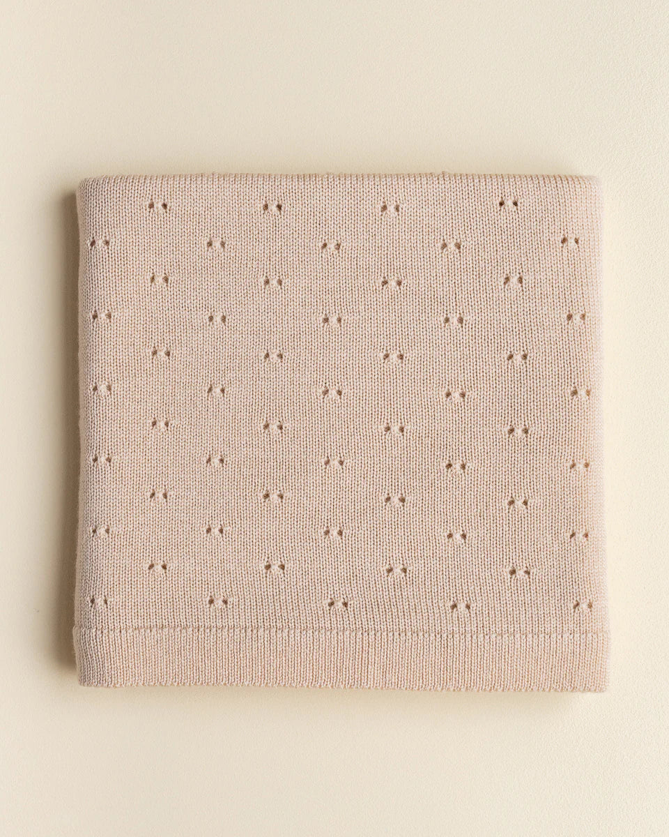 Hvid Blanket Bibi - Oat