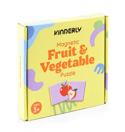 Kinderly Magnetische Puzzel (40-delig) - Groenten en Fruit