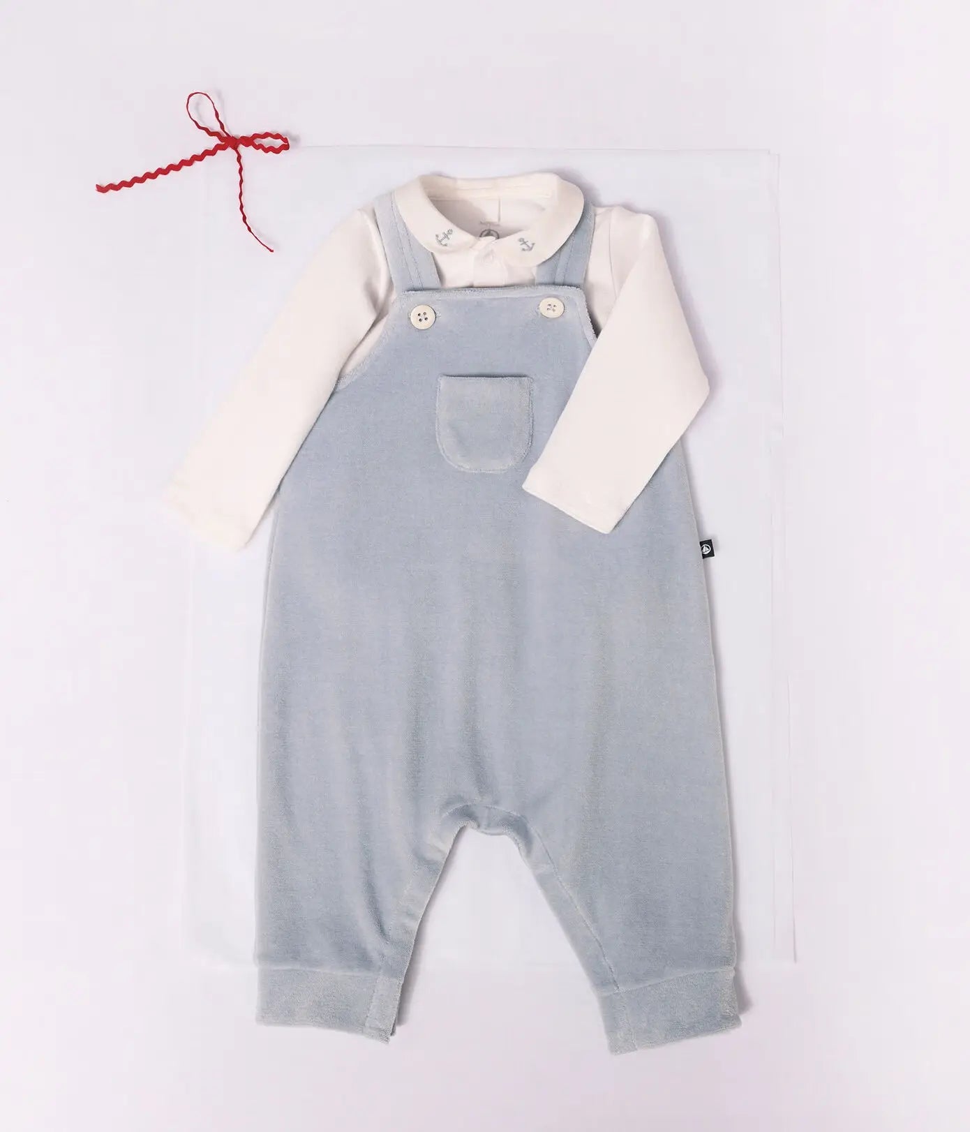 Petit Bateau Tuinbroek Set - Blauw