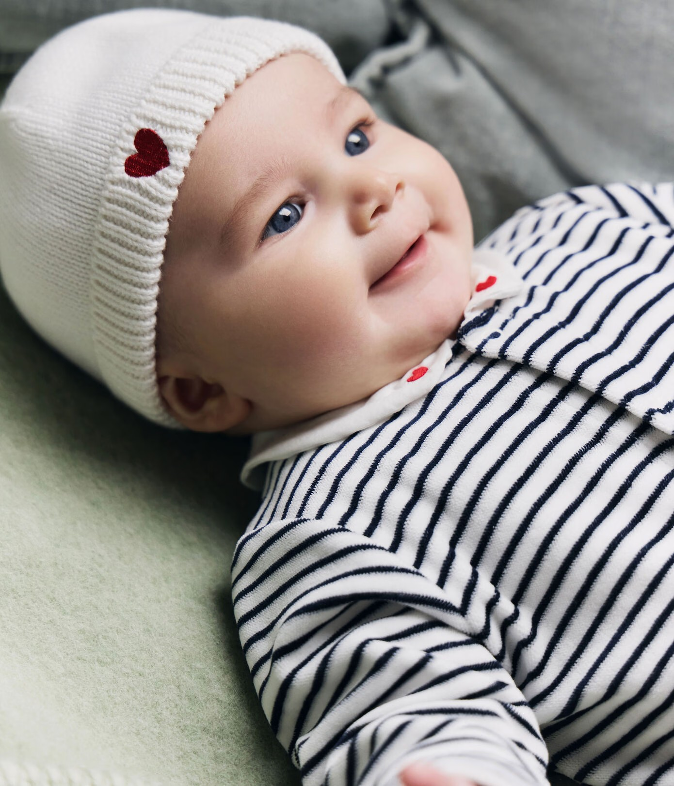 Petit Bateau Geboortemutsje - Wit