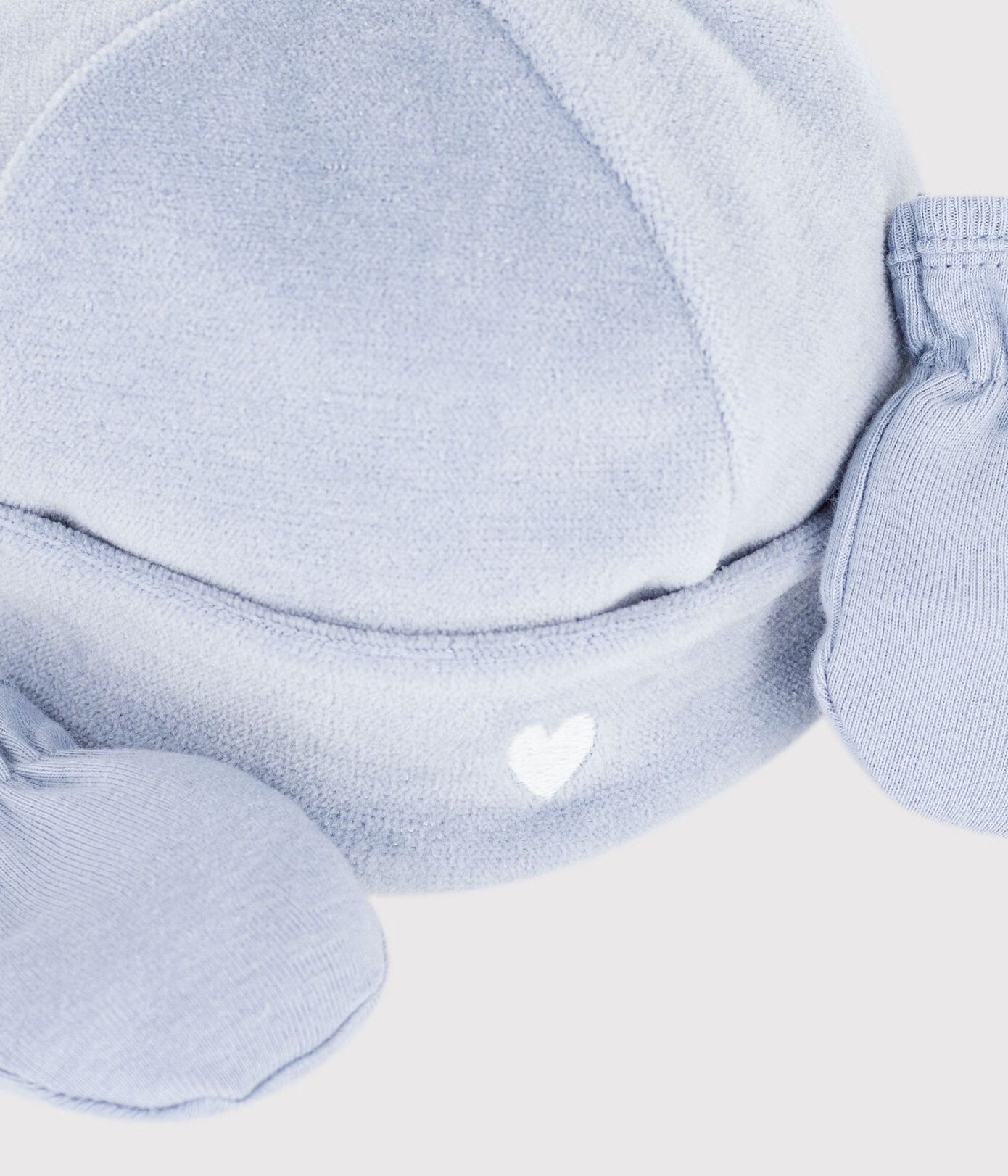 Petit Bateau Mutsje En Wanten - Blauw