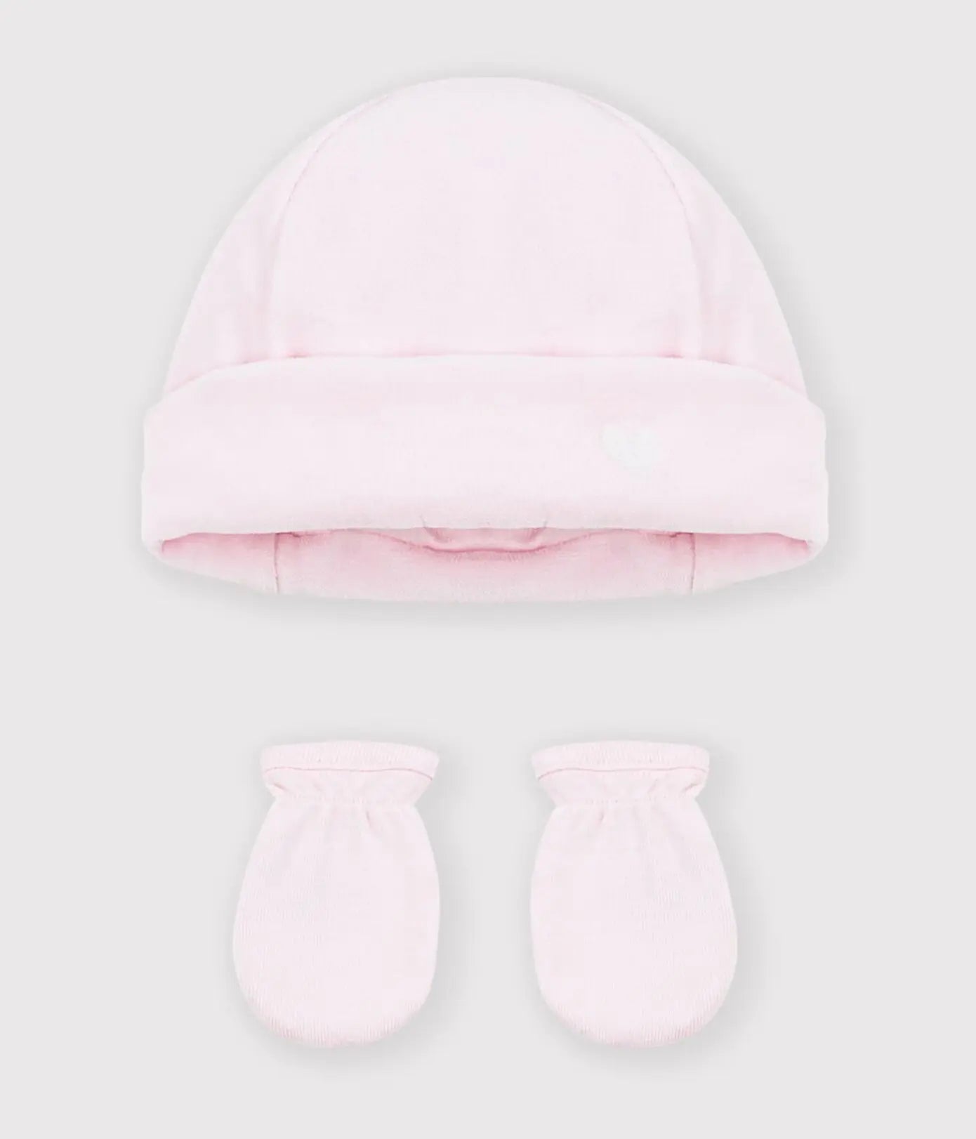 Petit Bateau Mutsje En Wanten - roze