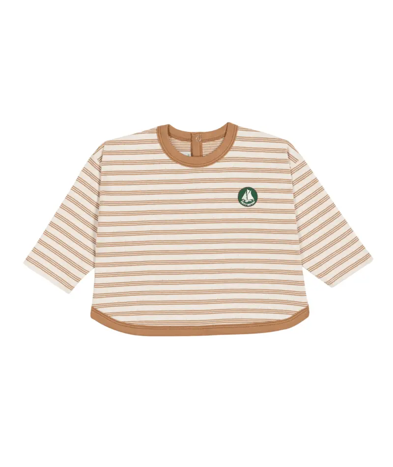 Petit Bateau T-Shirt Lange Mouwen - Beige
