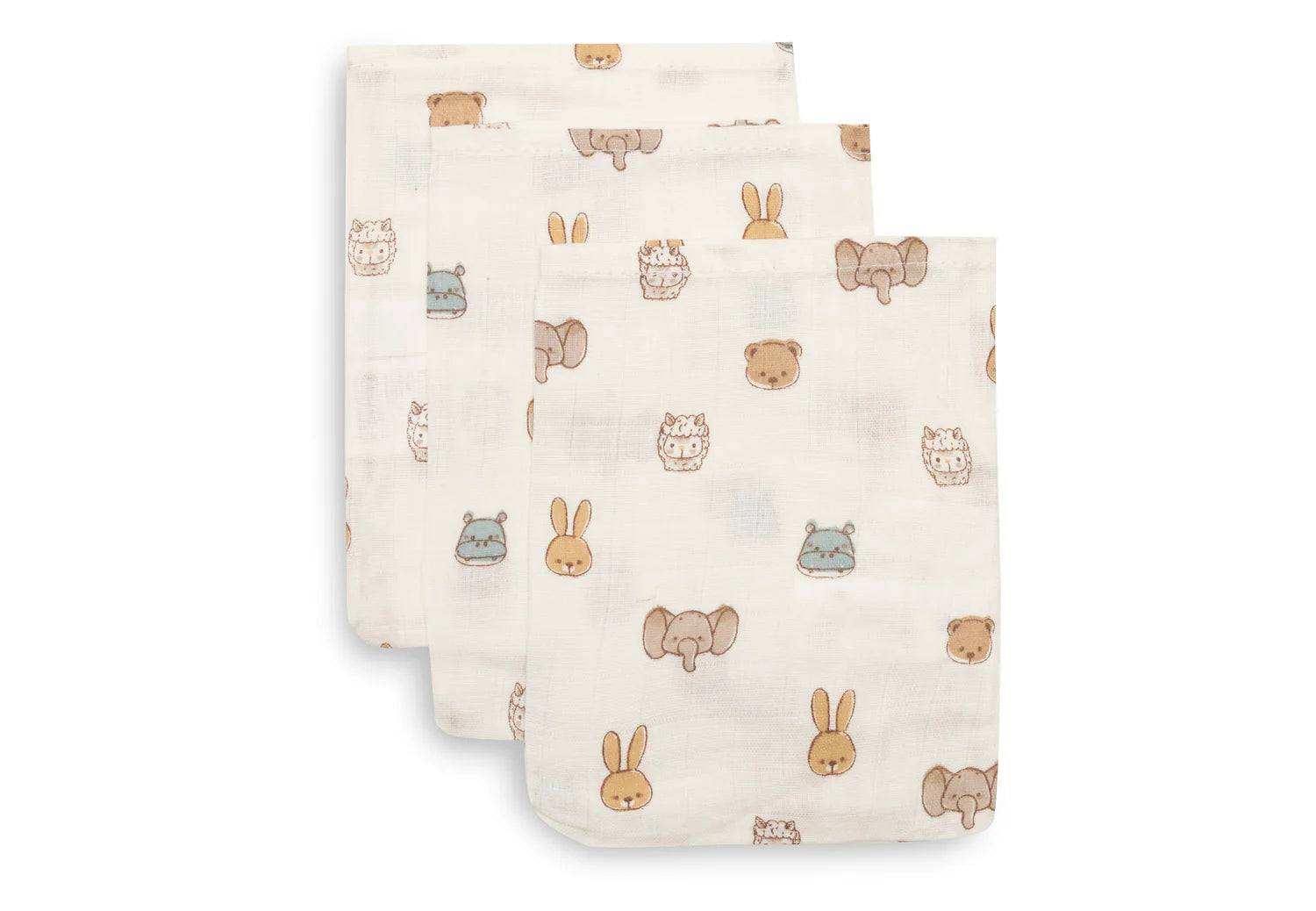 Jollein Hydrofiel Washandje 15x20cm 3 Stuks - Jollies