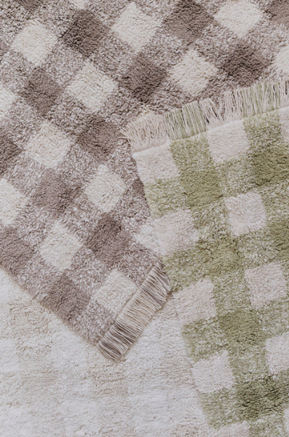 Lorena Canals Washable Rug Vichy Marron