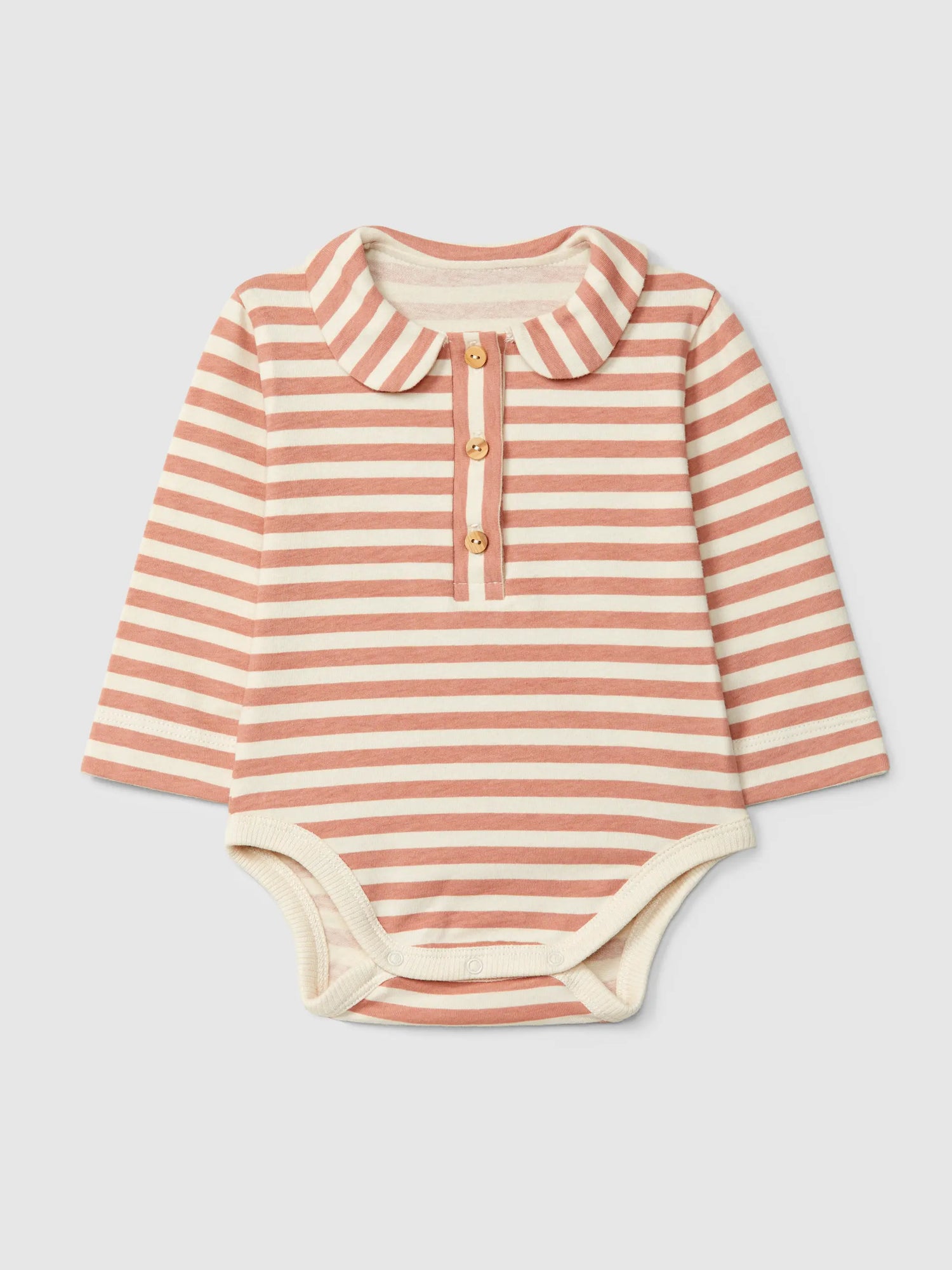 Snug Romper Met Kraag - Donkerroze