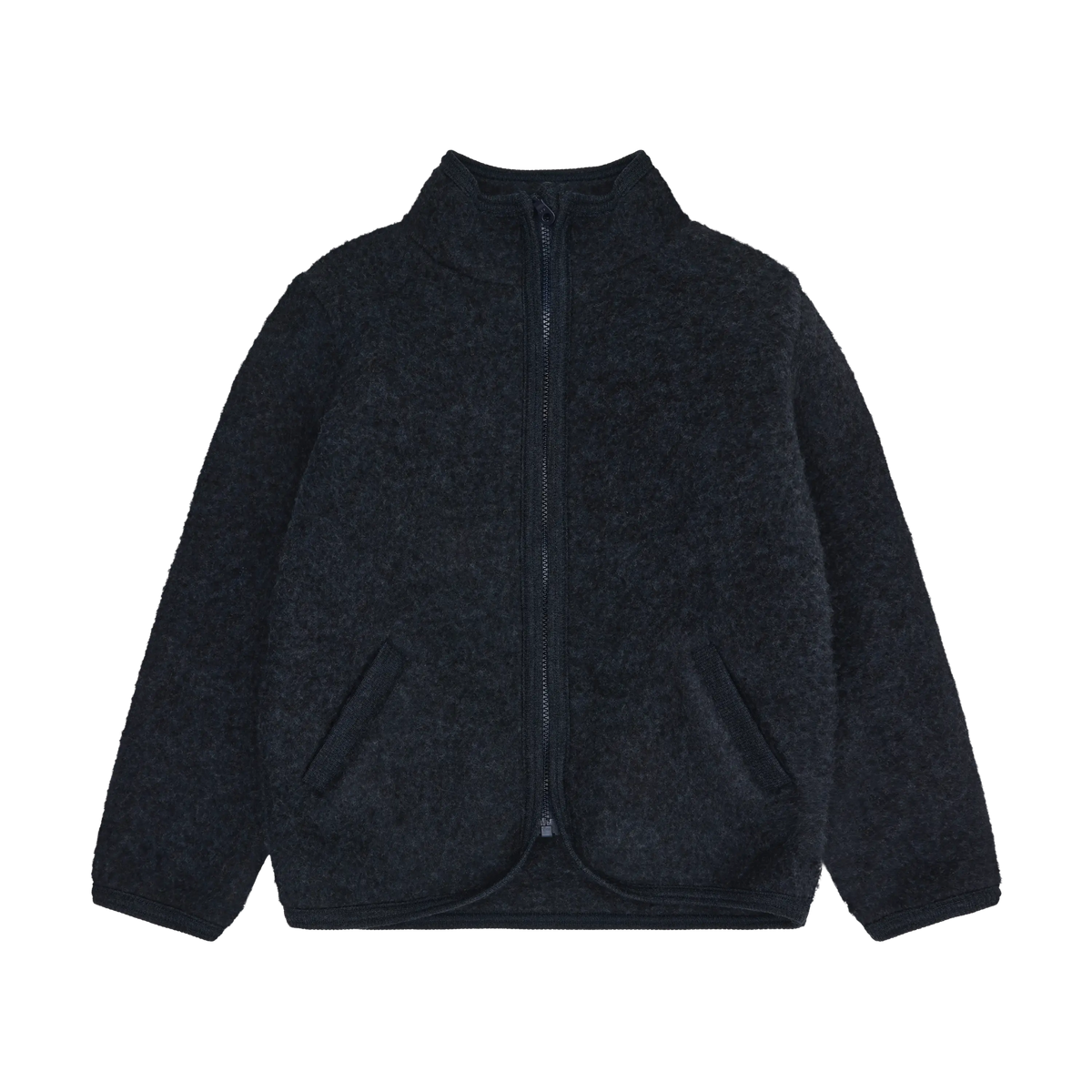 HUTTEliHUT Wollen Fleece Jas - Navy Melange