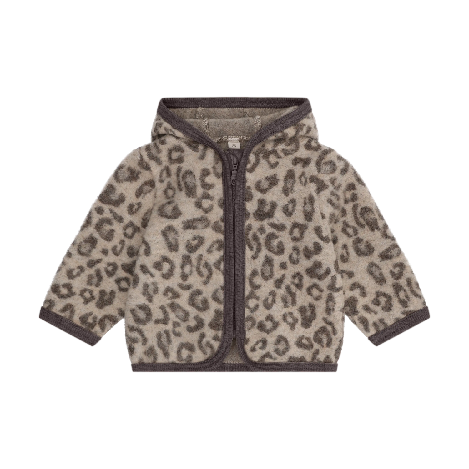 HUTTEliHUT Wollen Fleece Jas Jacquard - Camel Melange