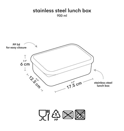 A Little Lovely Company Stainless Steel Lunchbox - Cherries