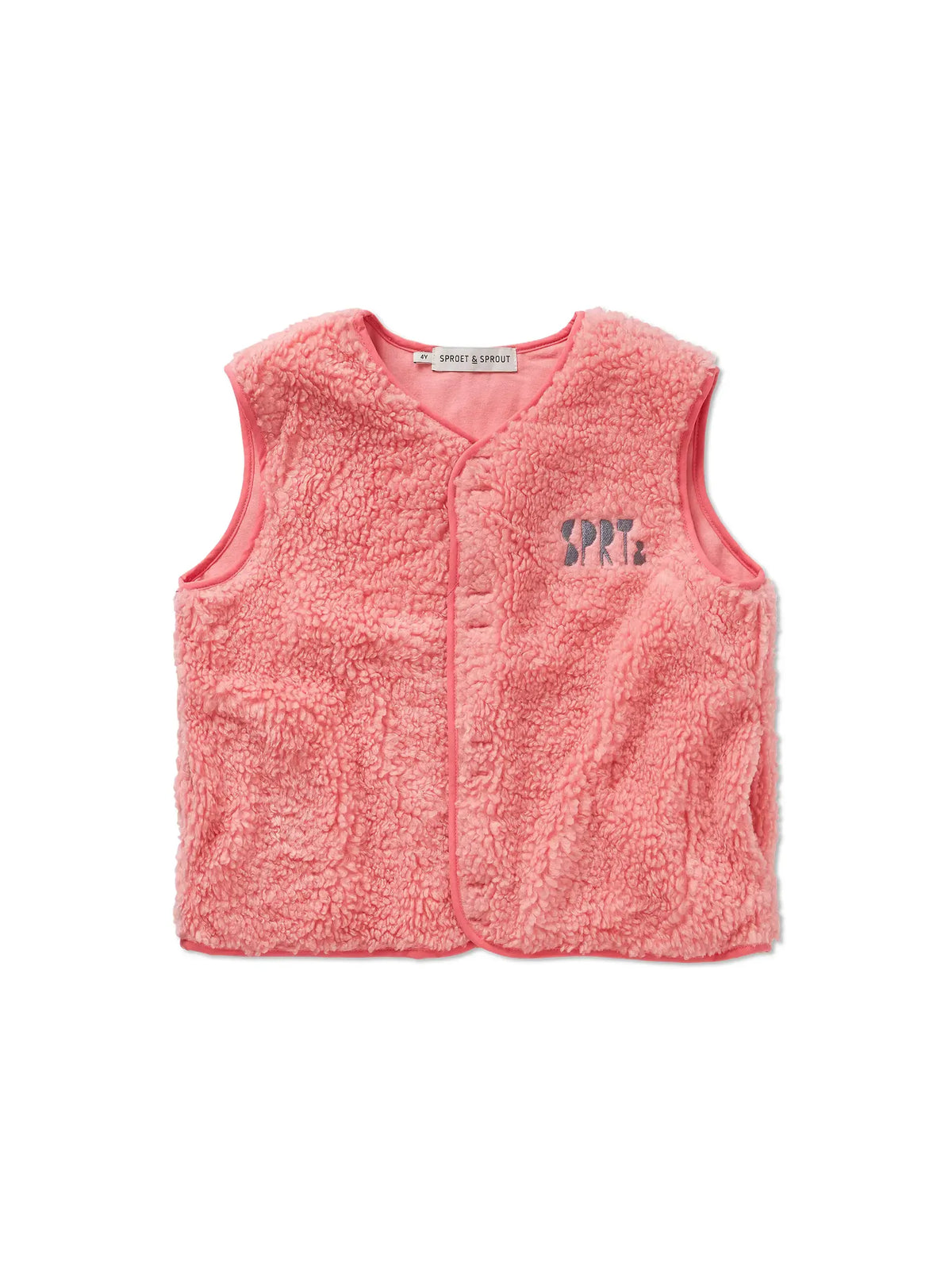 Sproet & Sprout Losse Teddy Gilet - Bloom