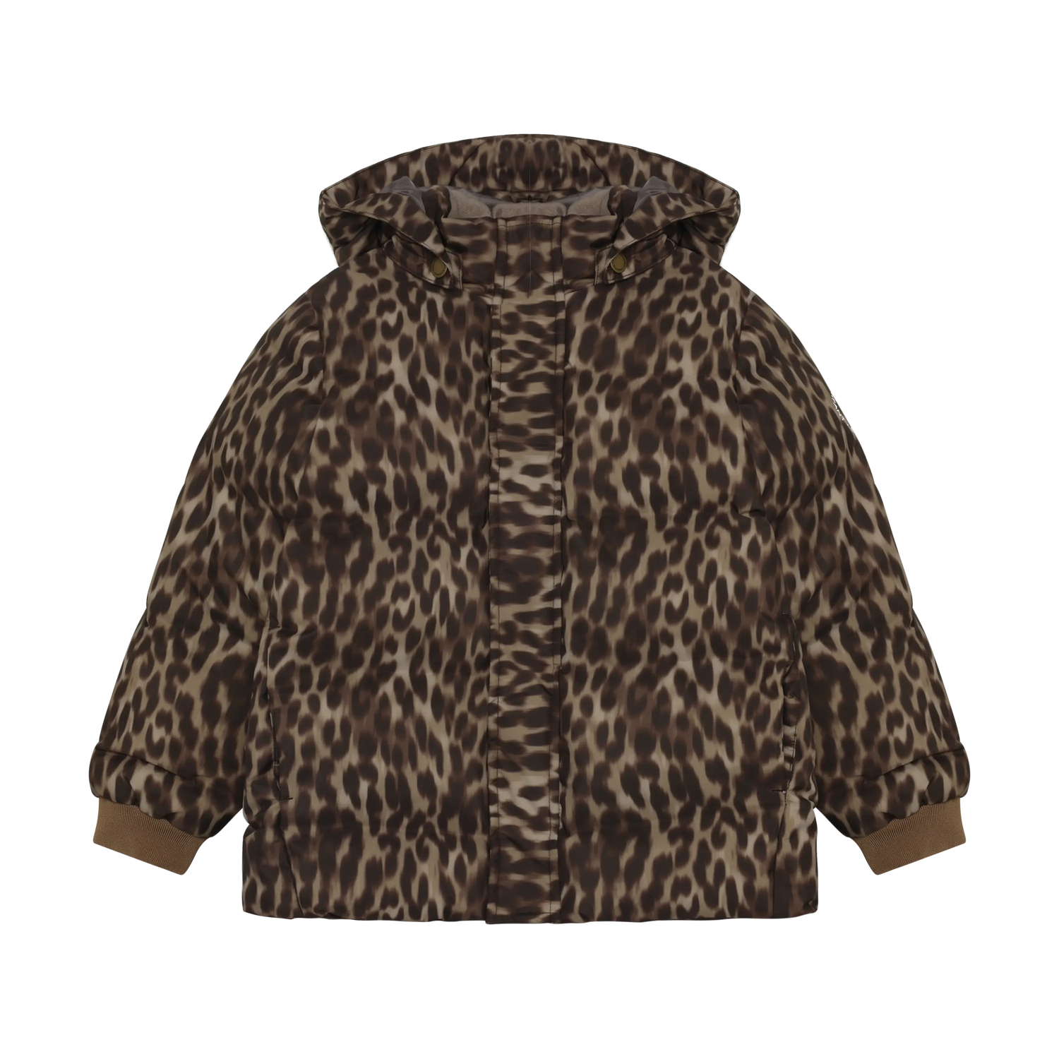 En Fant Gewatteerde Jas Met Print - Pine Bark
