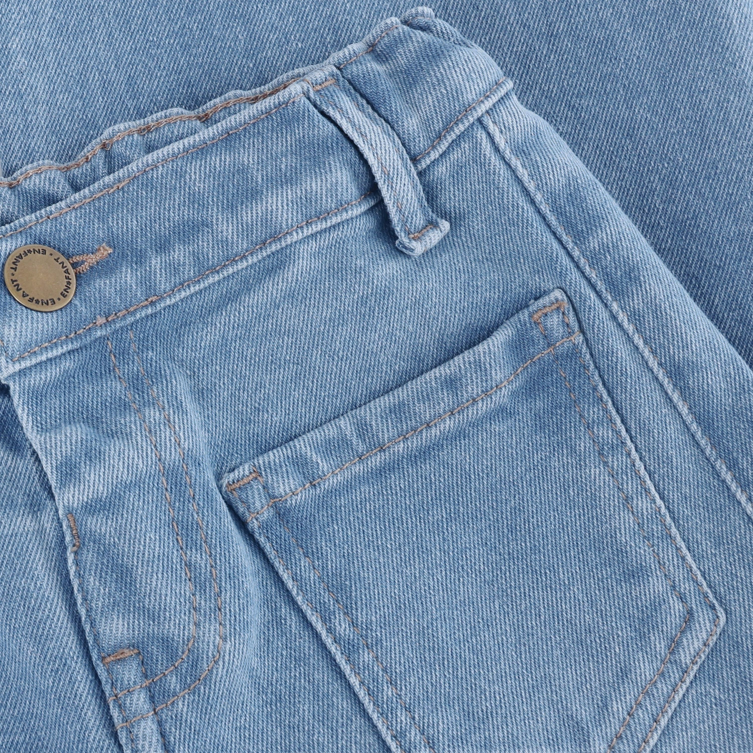 En Fant Wijde Jeans - Light Blue Denim