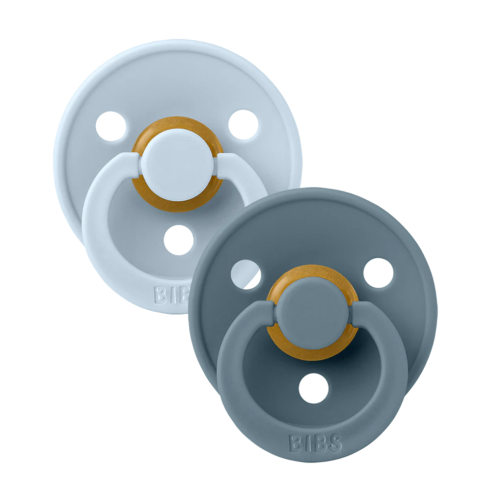 BIBS Fopspeen Rond 2-pack - Blue/Petrol
