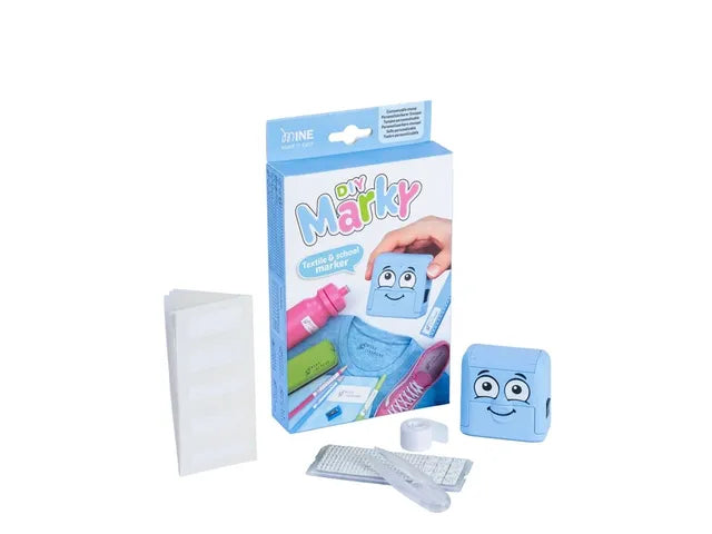 COLOP MARKY Textielstempel Set Voor Kleding & Spullen - Blauw