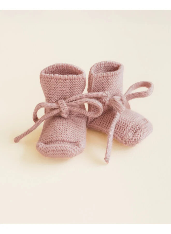 Hvid Booties Powder 0-9mnd