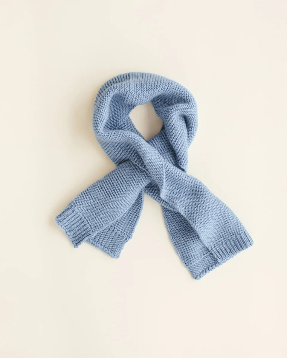 Hvid Scarf Ivo Light Blue