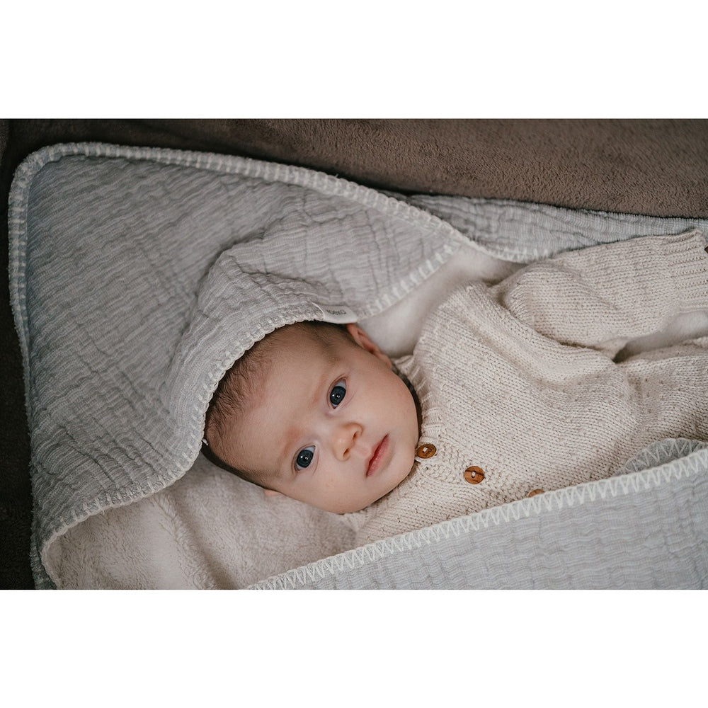 Koeka Omslagdoek Teddy Rivoli Stone - 100x100cm